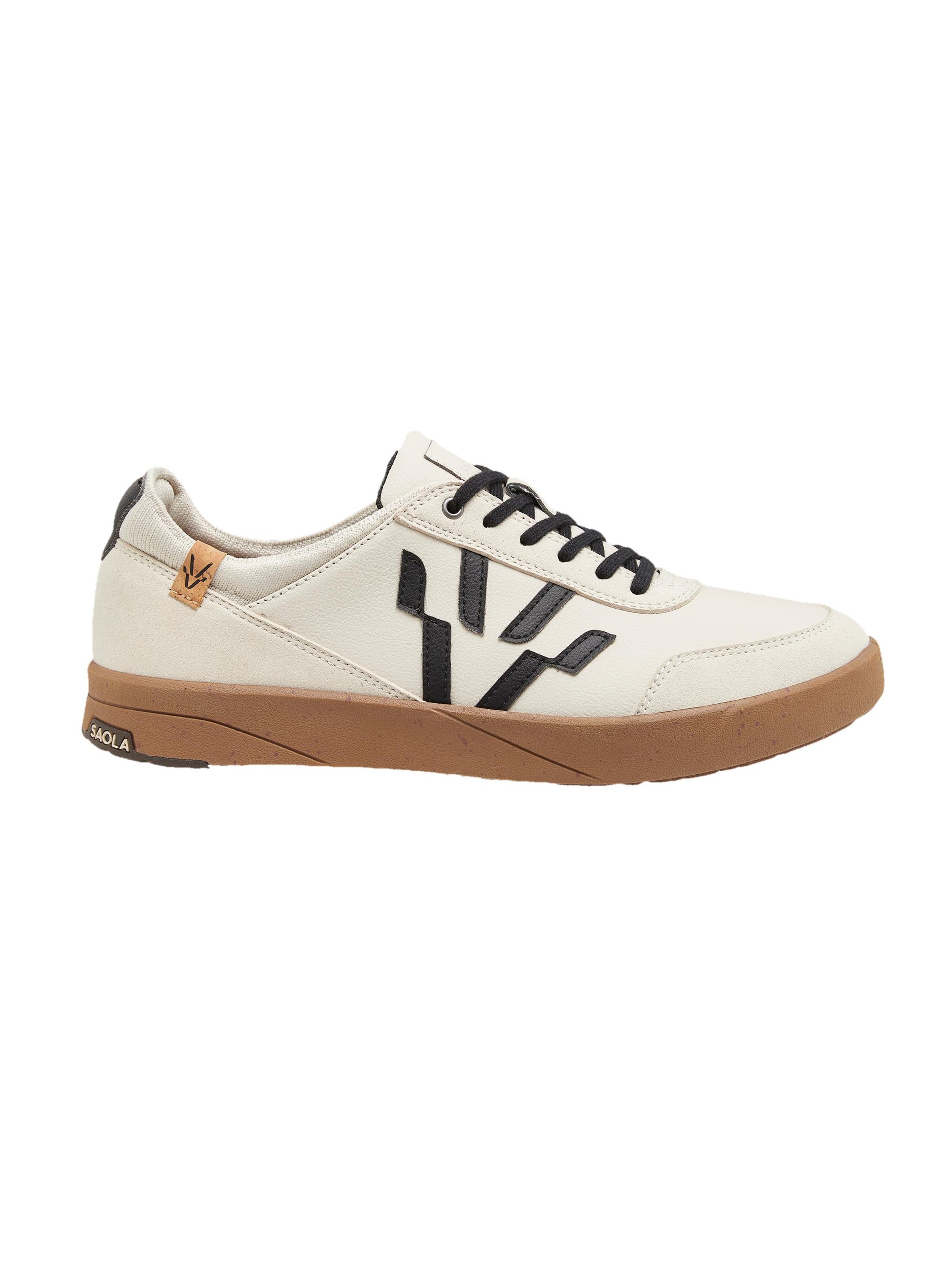 SAOLA Schnürschuh 'Cali M Sand Black'‌ in Beige: Vorderseite