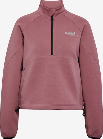Sweat de sport Hummel en rose : devant