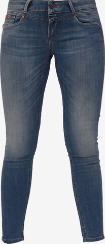 Miracle of Denim Skinny Jeans in Blue: front