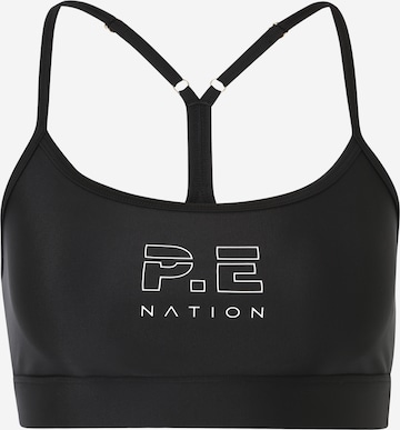 P.E Nation Bralette Bra in Black: front