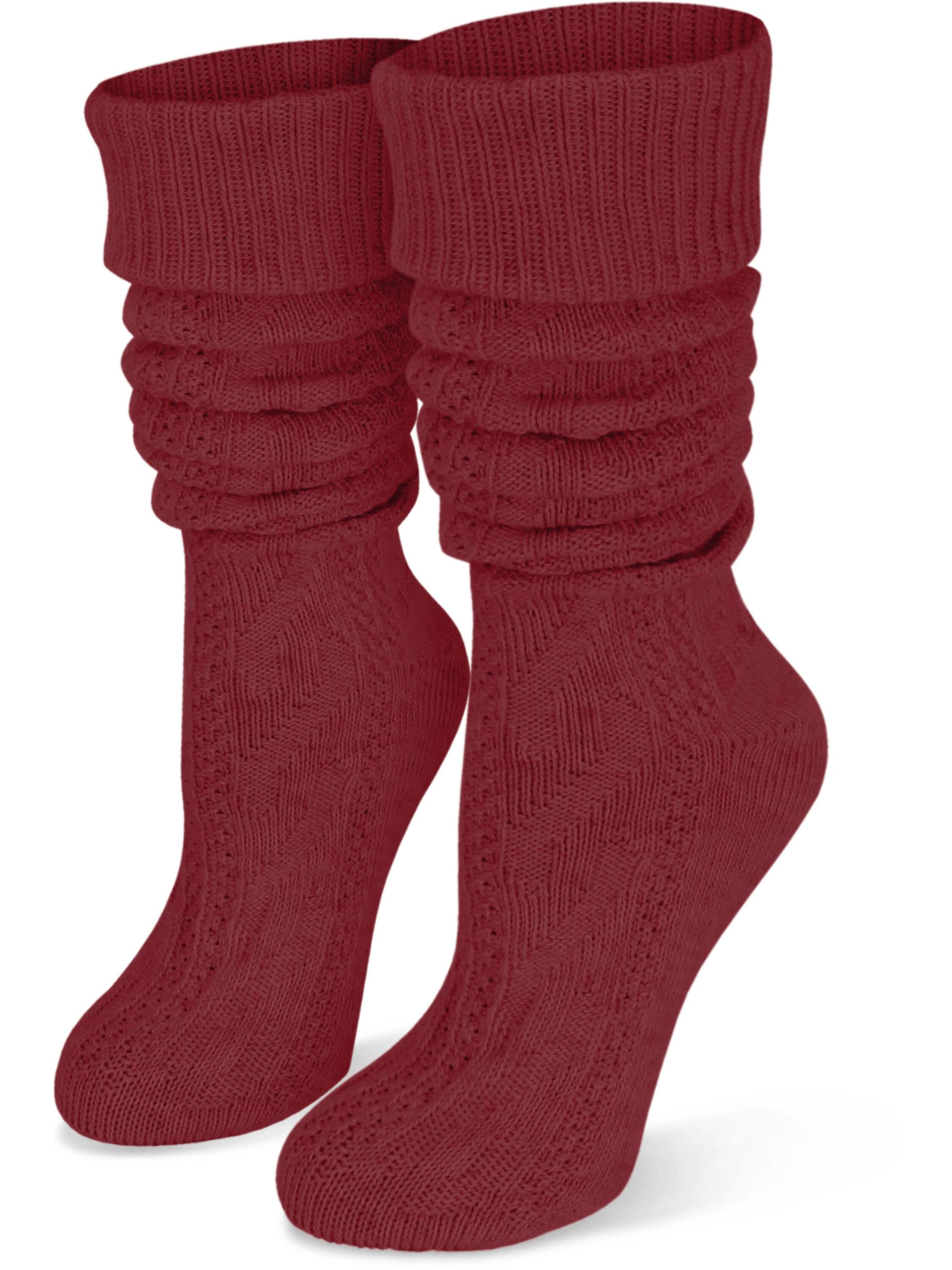 Calzino per costume tradizionale di normani in rosso