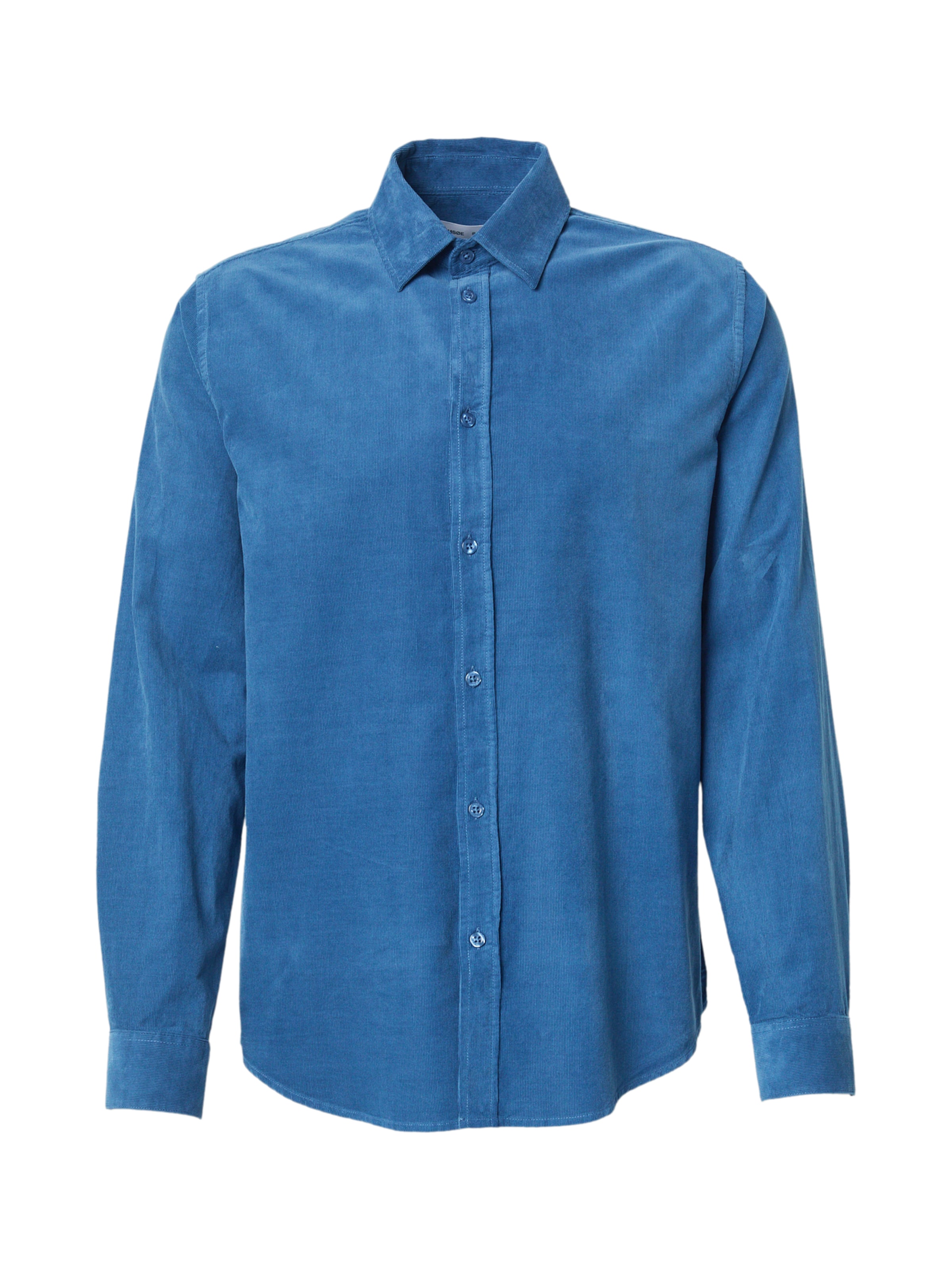 Samsøe Samsøe Regular fit Button Up Shirt 'Saliam NX' in Blue: front
