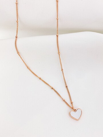 Hey Happiness - Cadena 'Shell Heart' en oro