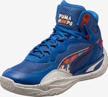 Chaussure de sport 'Playmaker Pro Mid Dylan' PUMA en bleu : devant