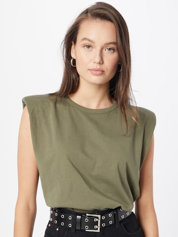 Top 'Fran' di Gina Tricot in verde: frontale