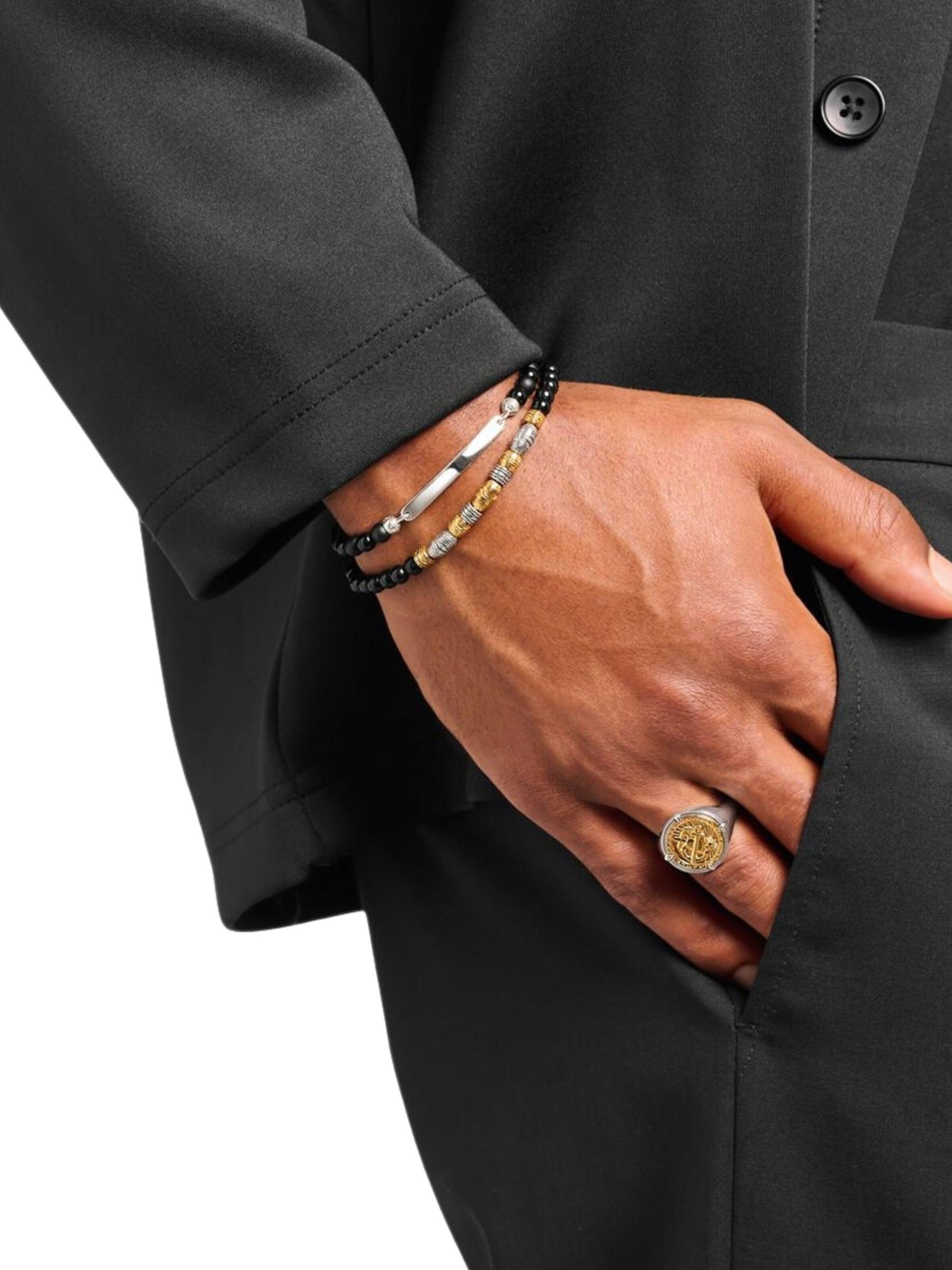 Bracelet 'Gravierbares' Thomas Sabo en noir