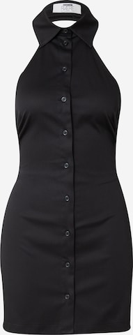 Robe-chemise RÆRE by Lorena Rae en noir : devant