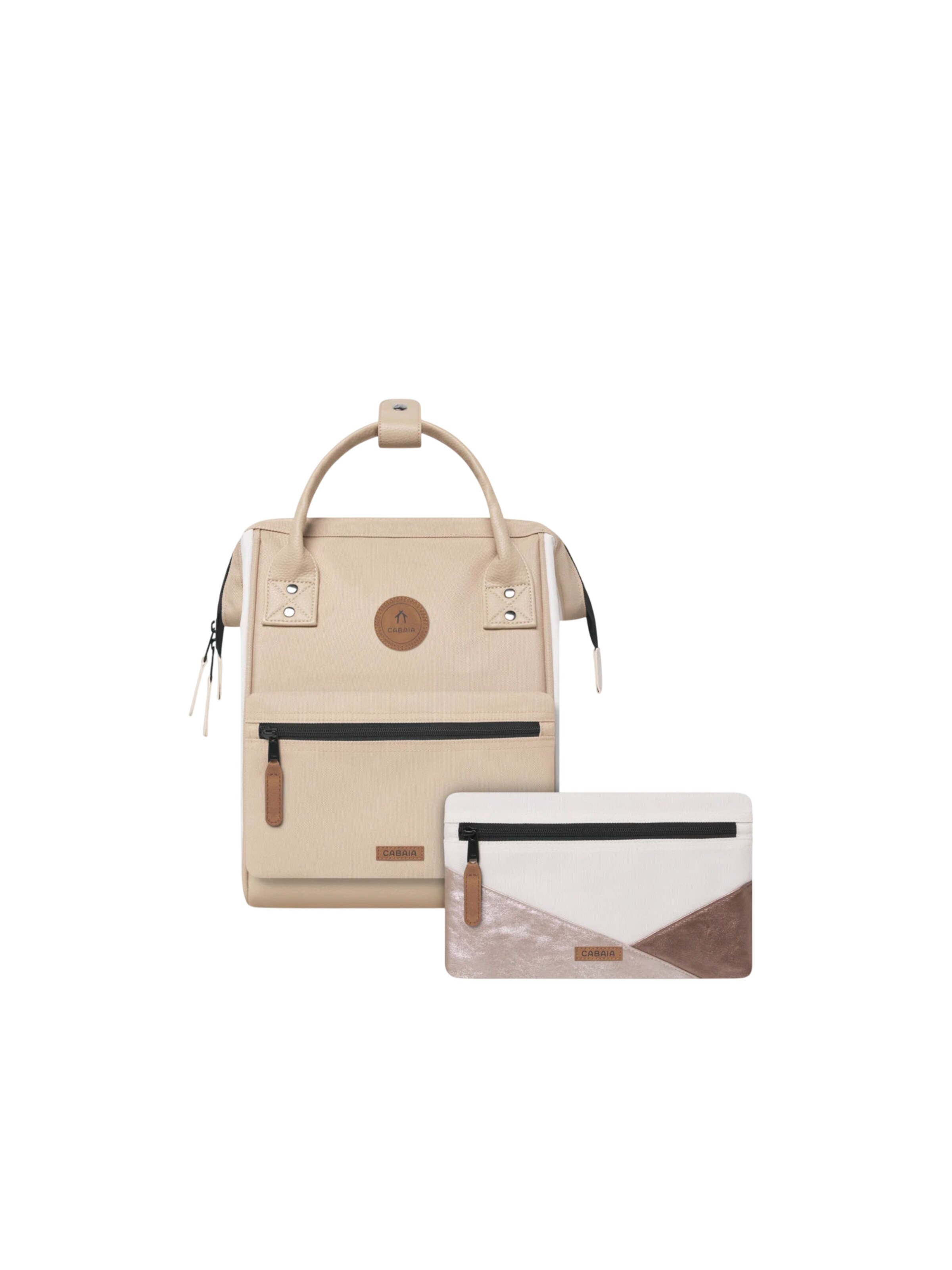 Cabaia Backpack 'Arcachon S' in Beige: front