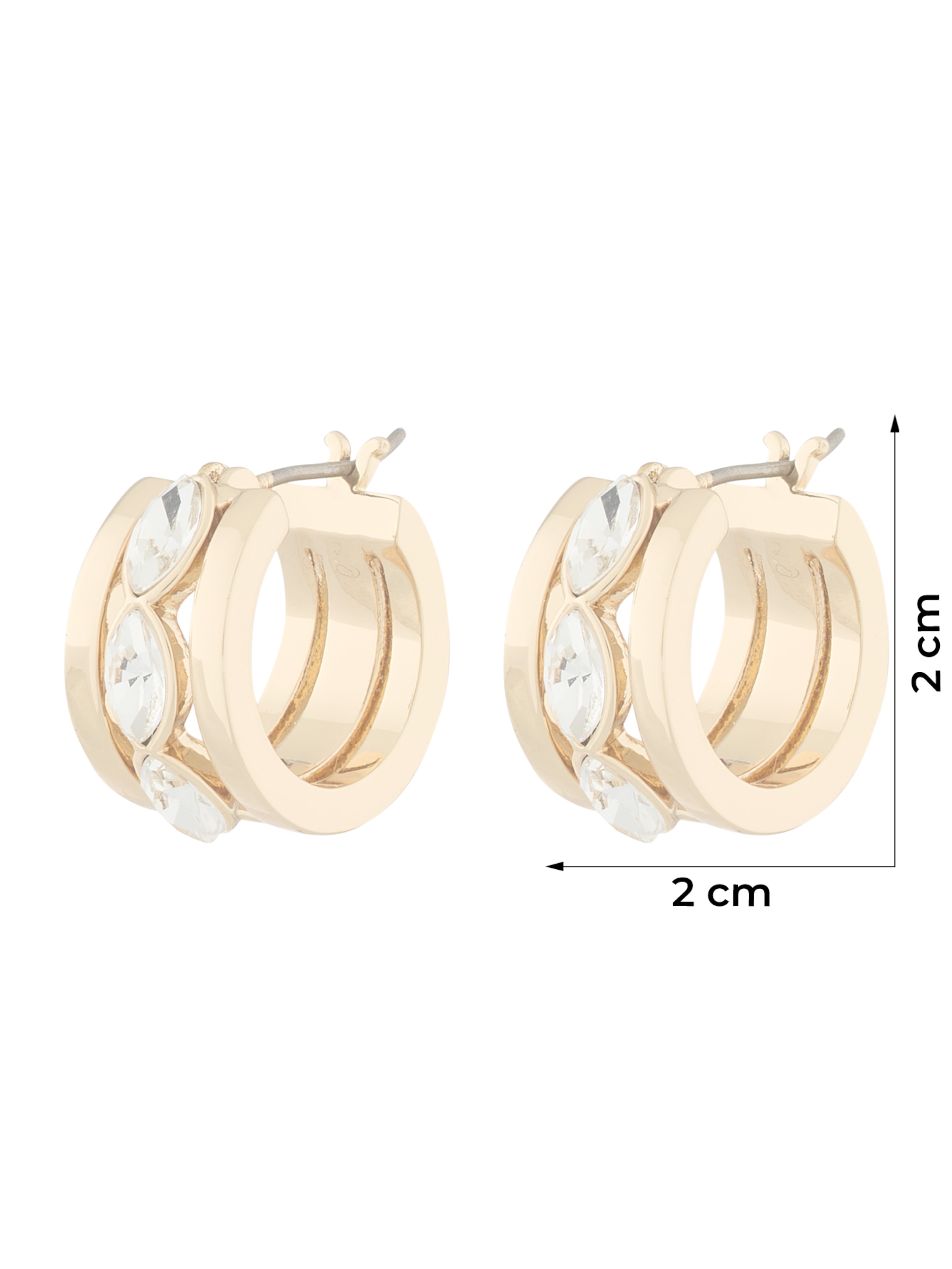 Boucles d'oreilles 'MARQUISE' DKNY en or