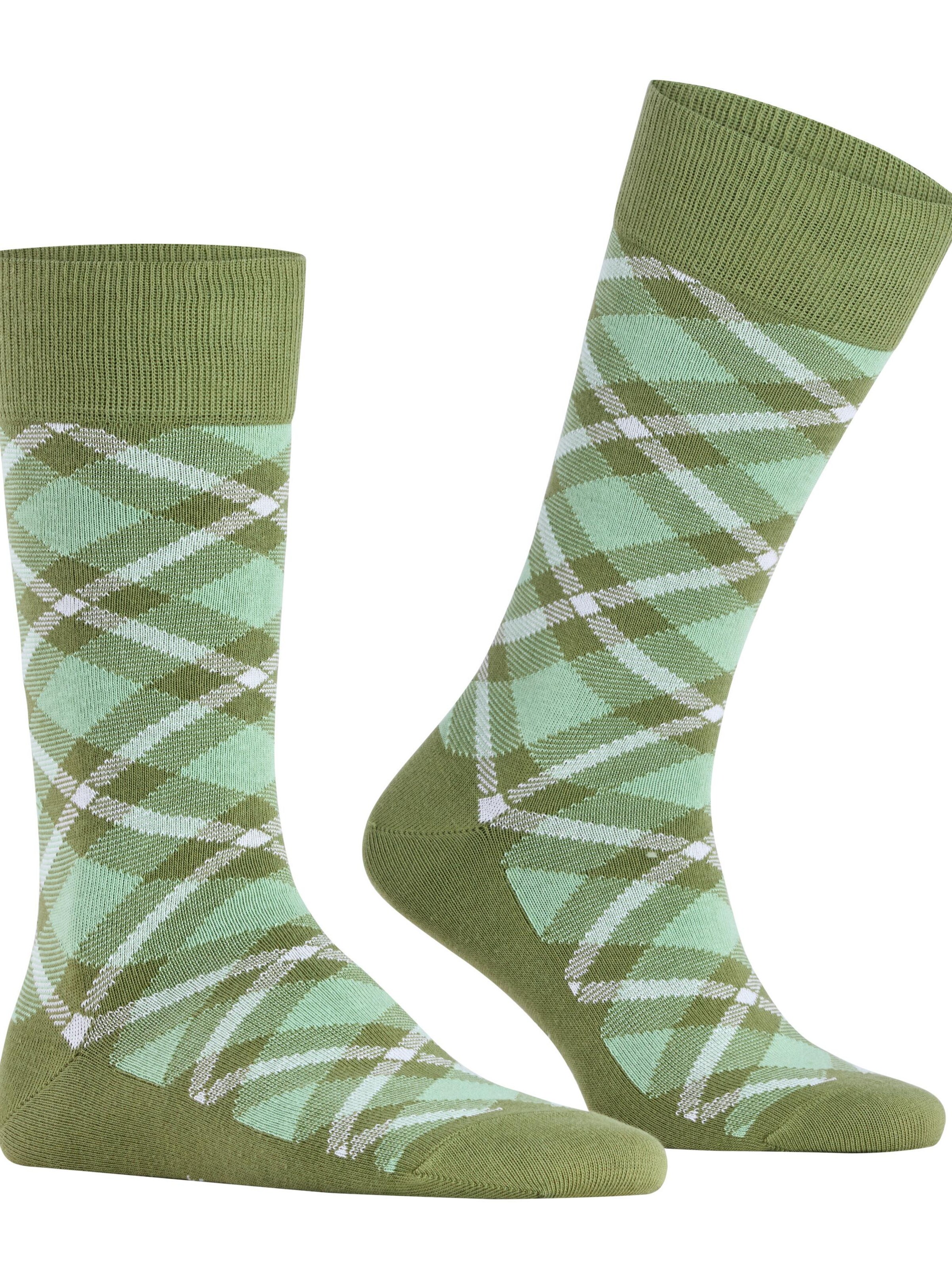 BURLINGTON Socks 'Tartan' in Green
