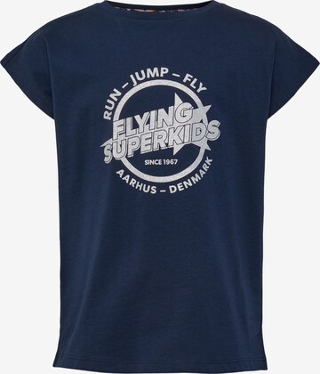 T-Shirt fonctionnel Hummel en bleu : devant