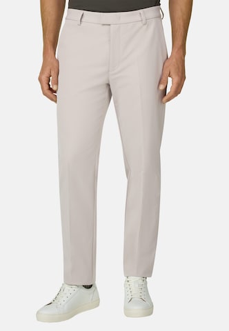 Coupe slim Pantalon chino Boggi Milano en beige : devant