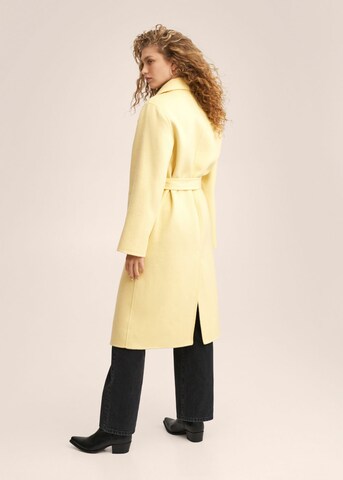MANGO Between-Seasons Coat in Yellow