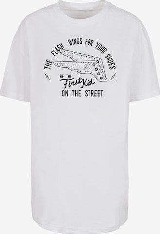 T-shirt 'DC Comics Flash Shoes' F4NT4STIC en blanc : devant