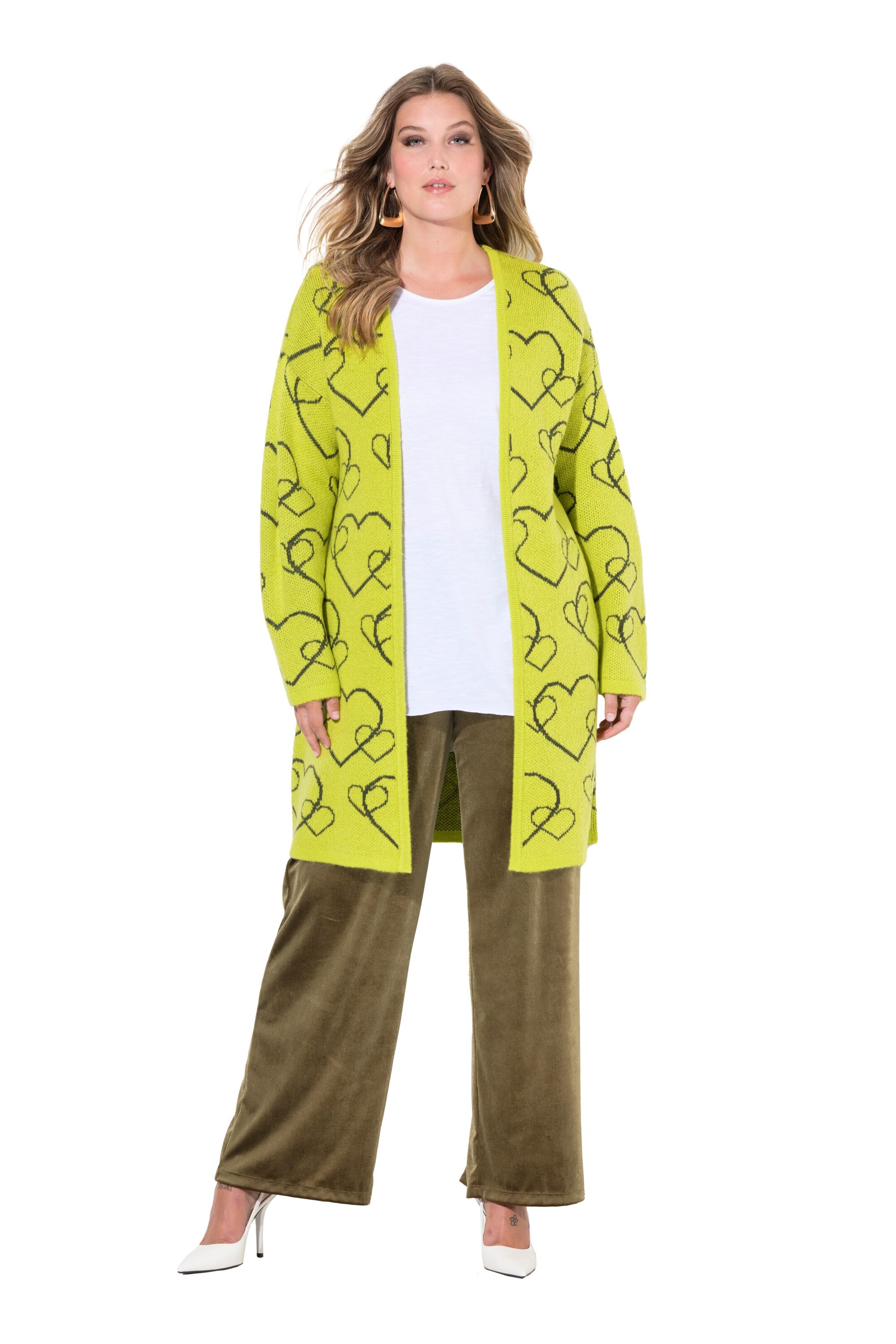 MIAMODA Strickjacke in Grün: Vorderseite