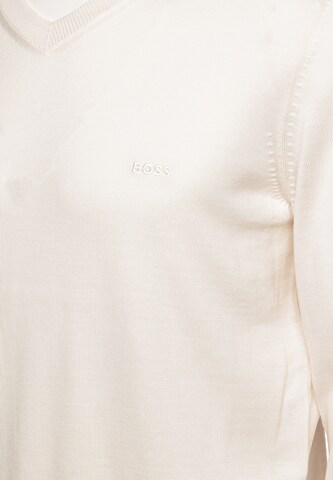 BOSS Sweater ' Baram' in White