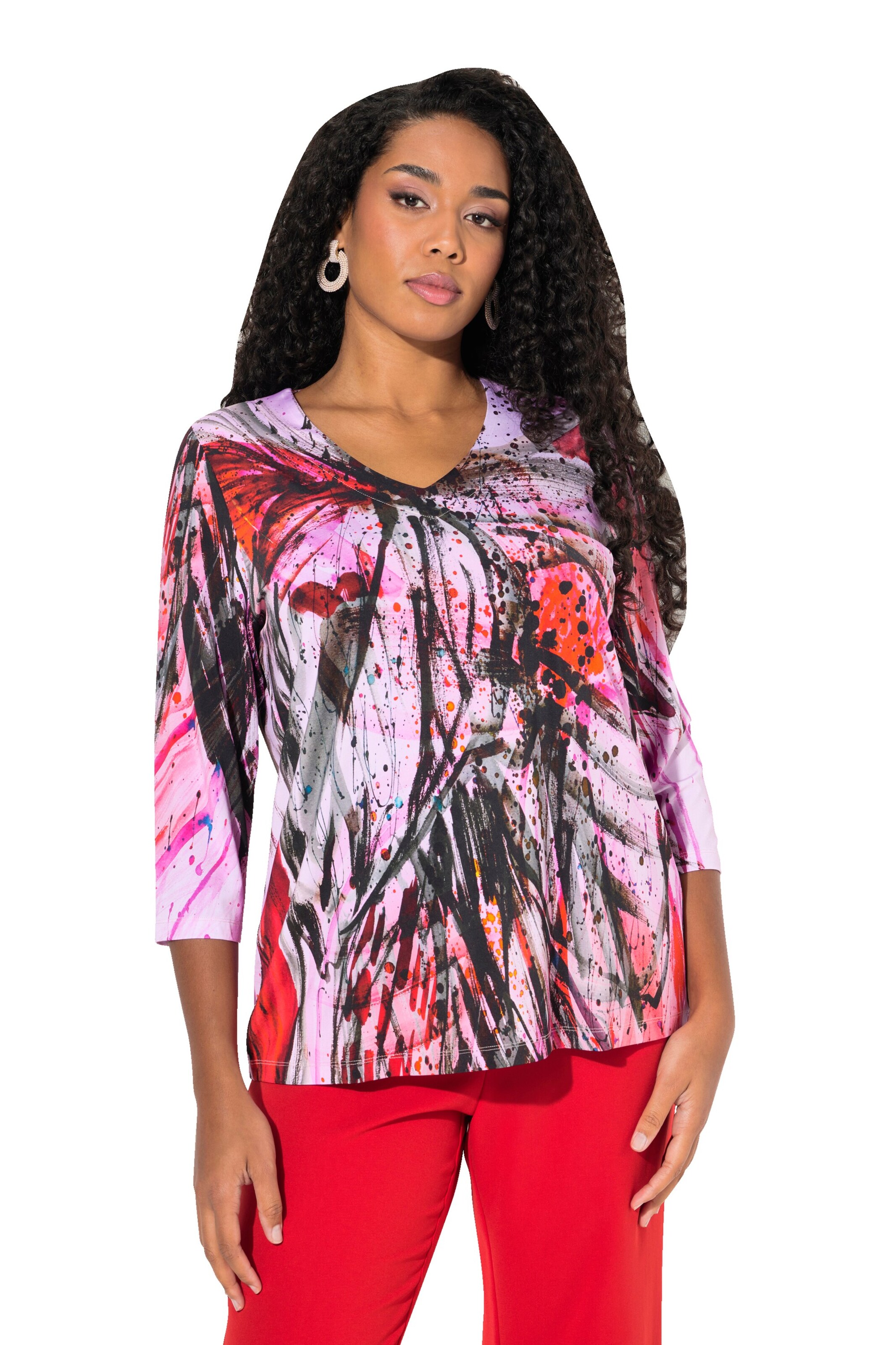 Ulla Popken Shirt in Mixed colours: front