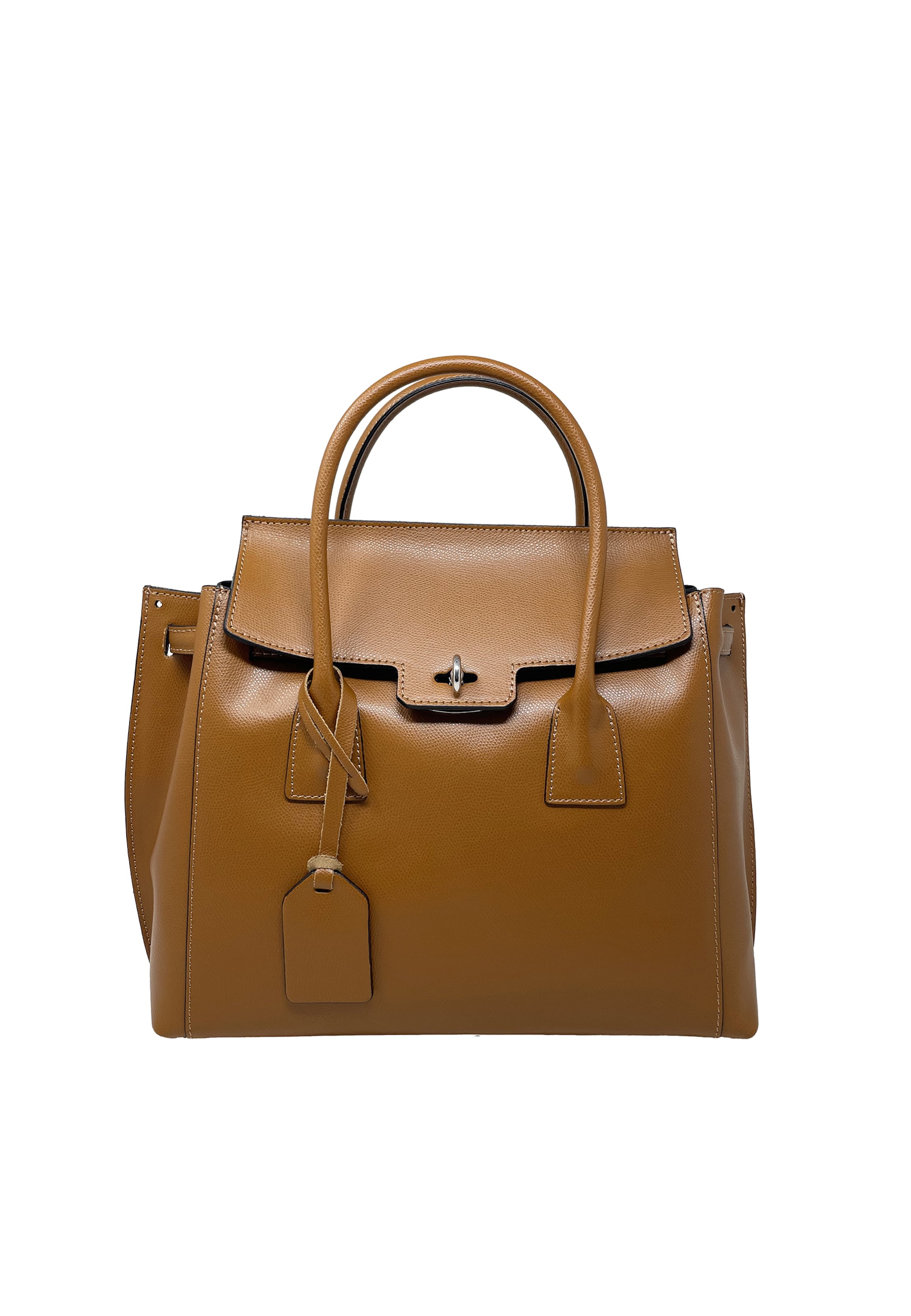 CHICCA BORSE Handtas in Bruin: voorkant