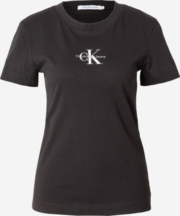 T-shirt Calvin Klein Jeans en noir : devant
