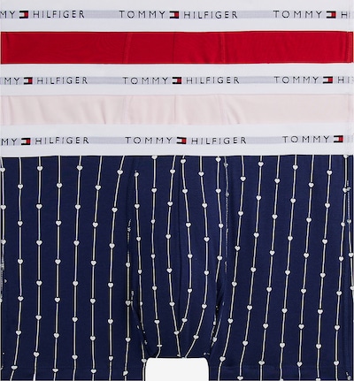 Boxer trumpikės 'Essential' iš Tommy Hilfiger Underwear, spalva – tamsiai mėlyna / rožių spalva / raudona / balta, Prekių apžvalga