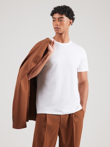SELECTED T-shirt 'SLHZDAN' i grön: framsida