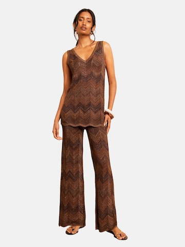love & roses Knitted top in Brown: front