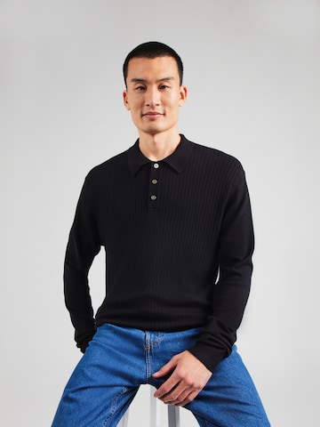 JACK & JONES Neulepaita 'JPRBLAEDGAR' värissä musta: etupuoli