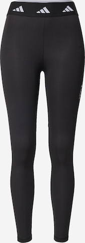 ADIDAS PERFORMANCE Skinny Sportbroek 'Techfit Period Proof' in Zwart: voorkant