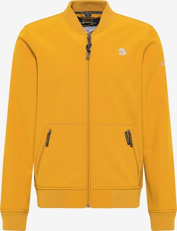 Schmuddelwedda Between-Season Jacket in Yellow: front