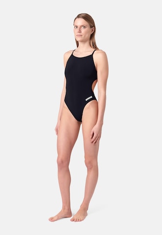 ARENA Korzetová Plavky 'LACE BACK SOLID' – černá