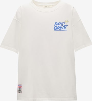 T-shirt Pull&Bear en gris : devant