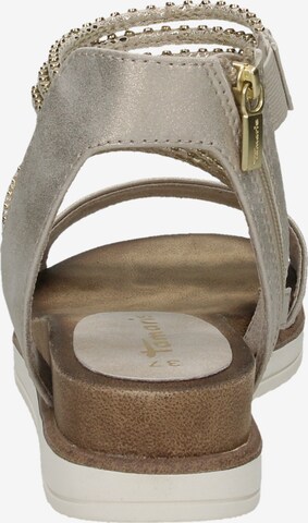 TAMARIS Strap sandal in Gold