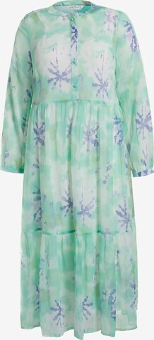 Studio Untold Shirt Dress in Green: front