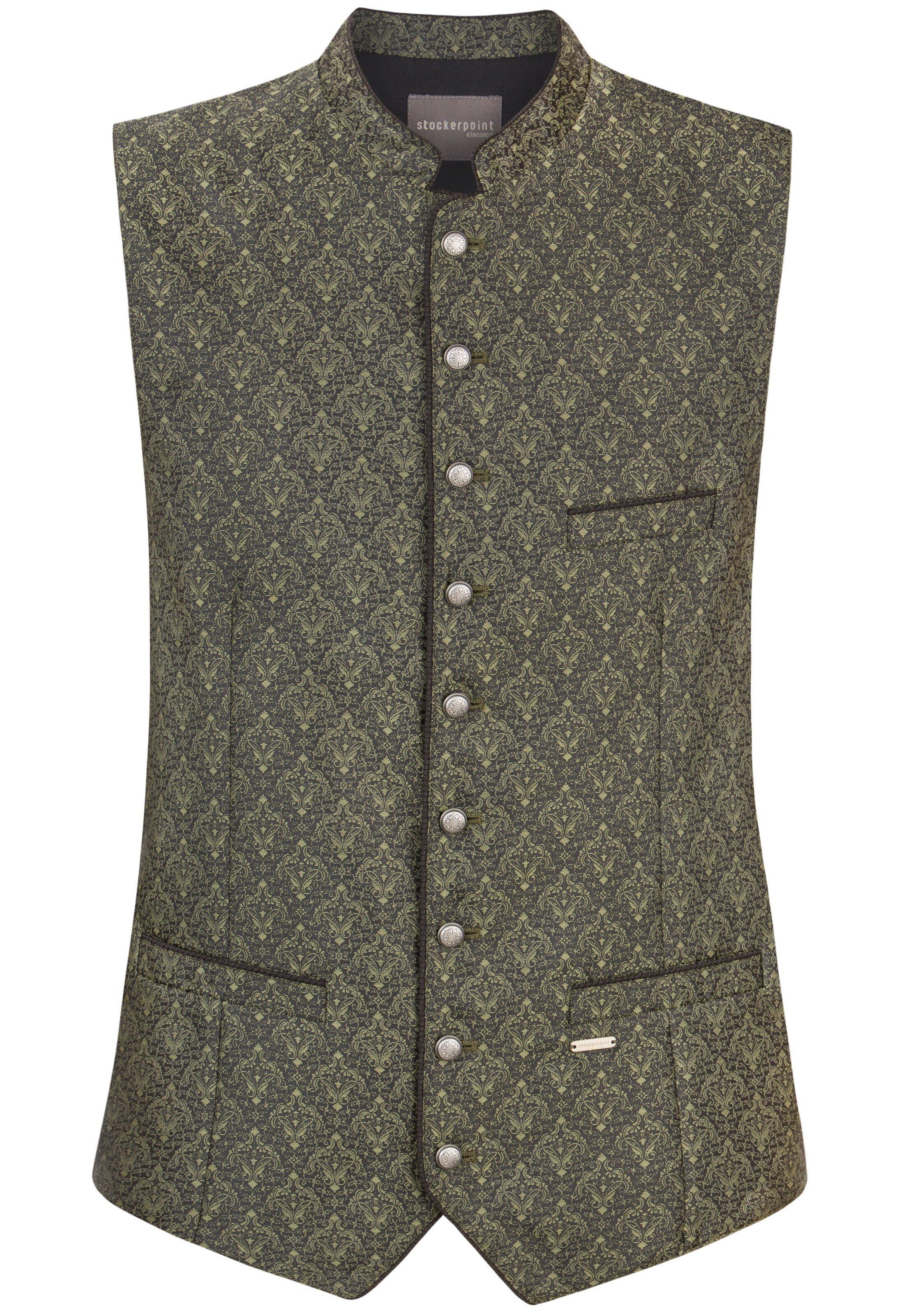 STOCKERPOINT Traditional Vest 'Morris' in Green: front