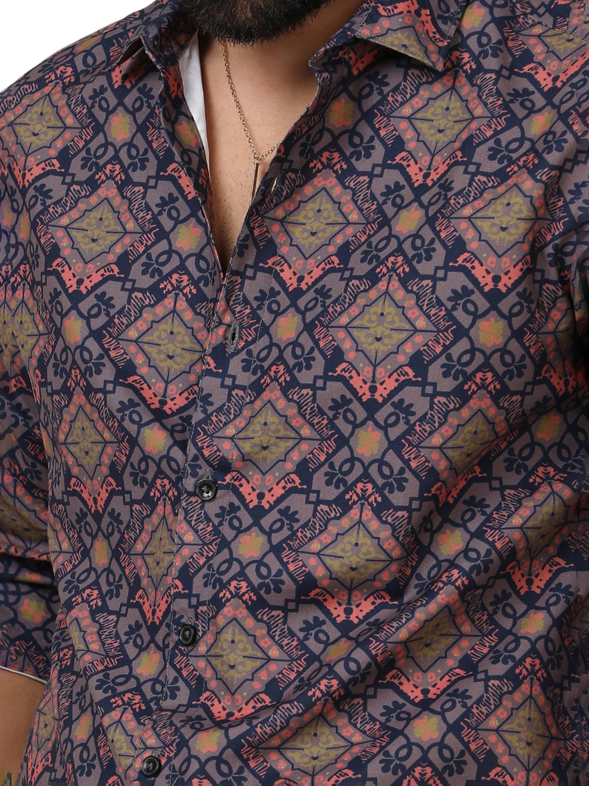 Campus Sutra Regular fit Srajca 'Jake' | mešane barve barva