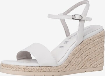 TAMARIS Strap Sandals in White: front