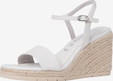 TAMARIS Strap Sandals in White: front