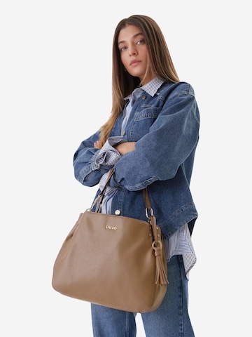 Liu Jo Schoudertas 'ECS M SATCHEL AA6185 E1012' in Beige: voorkant