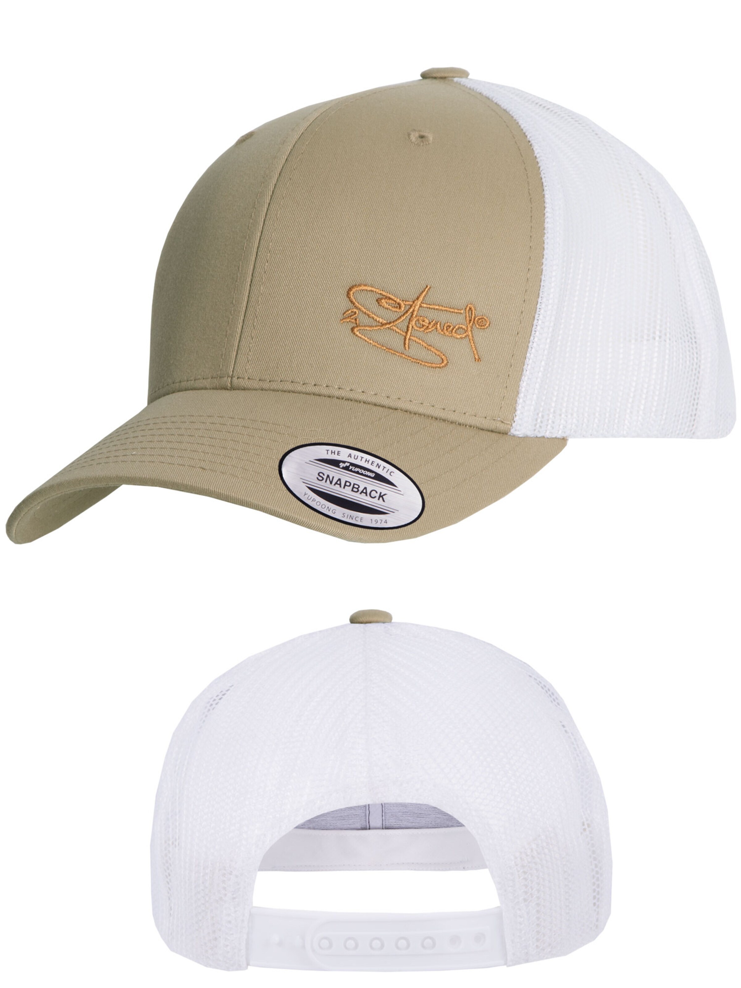 2Stoned Cap 'Flexfit Trucker Retro 2-Tone' in Green
