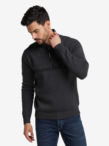 BRUNO BANANI Pullover 'BALLARD' in Grau: predná strana