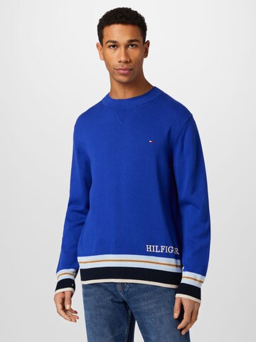 TOMMY HILFIGER Sweter w kolorze niebieski: przód