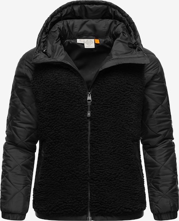 Ragwear Функциональная флисовая куртка 'Leeloo' в Черный: спереди