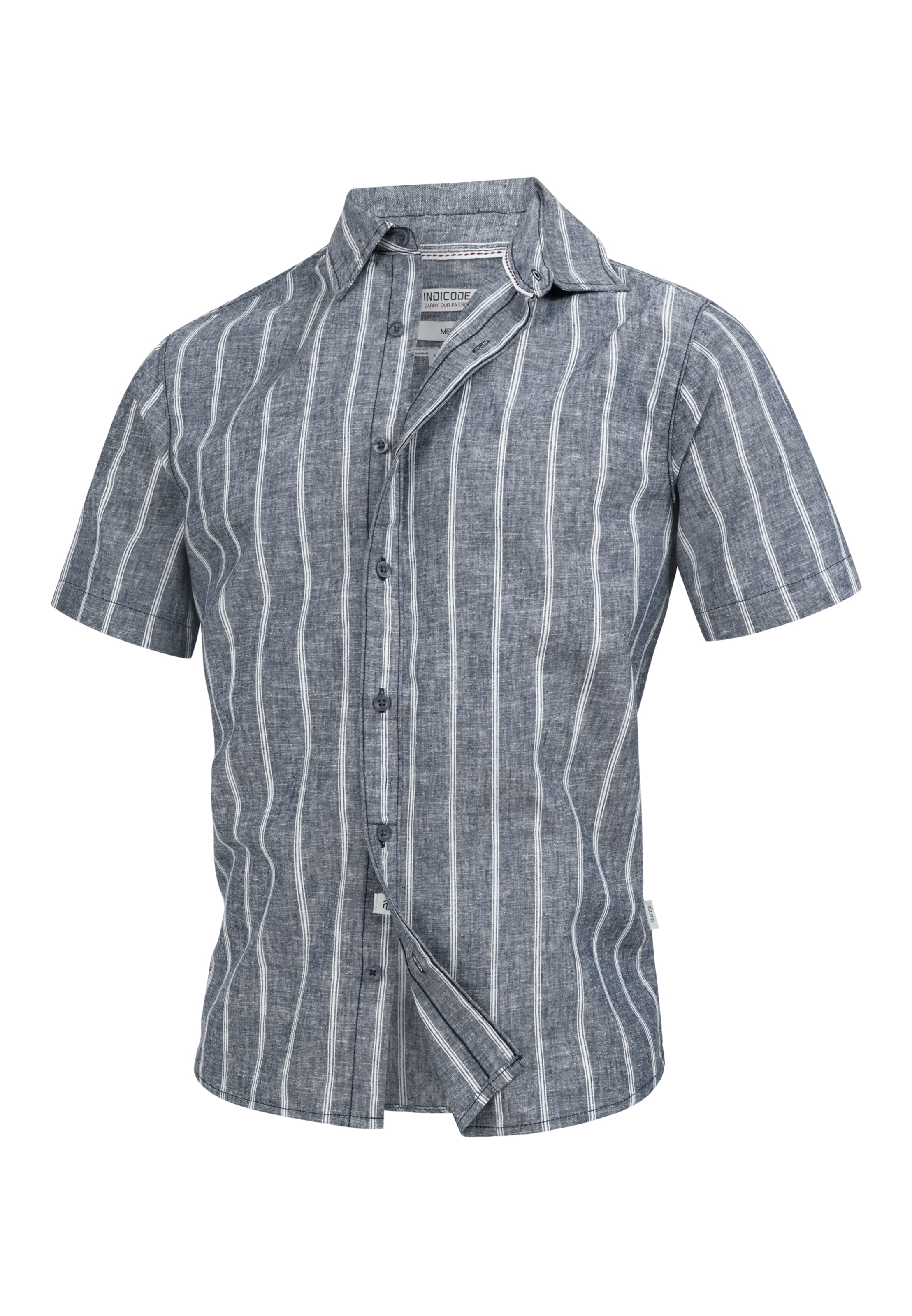 INDICODE JEANS Regular fit Overhemd 'Trypper' in Grijs