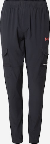 UNDER ARMOUR Tapered Παντελόνι φόρμας 'Tech Utility' σε μαύρο: μπροστά