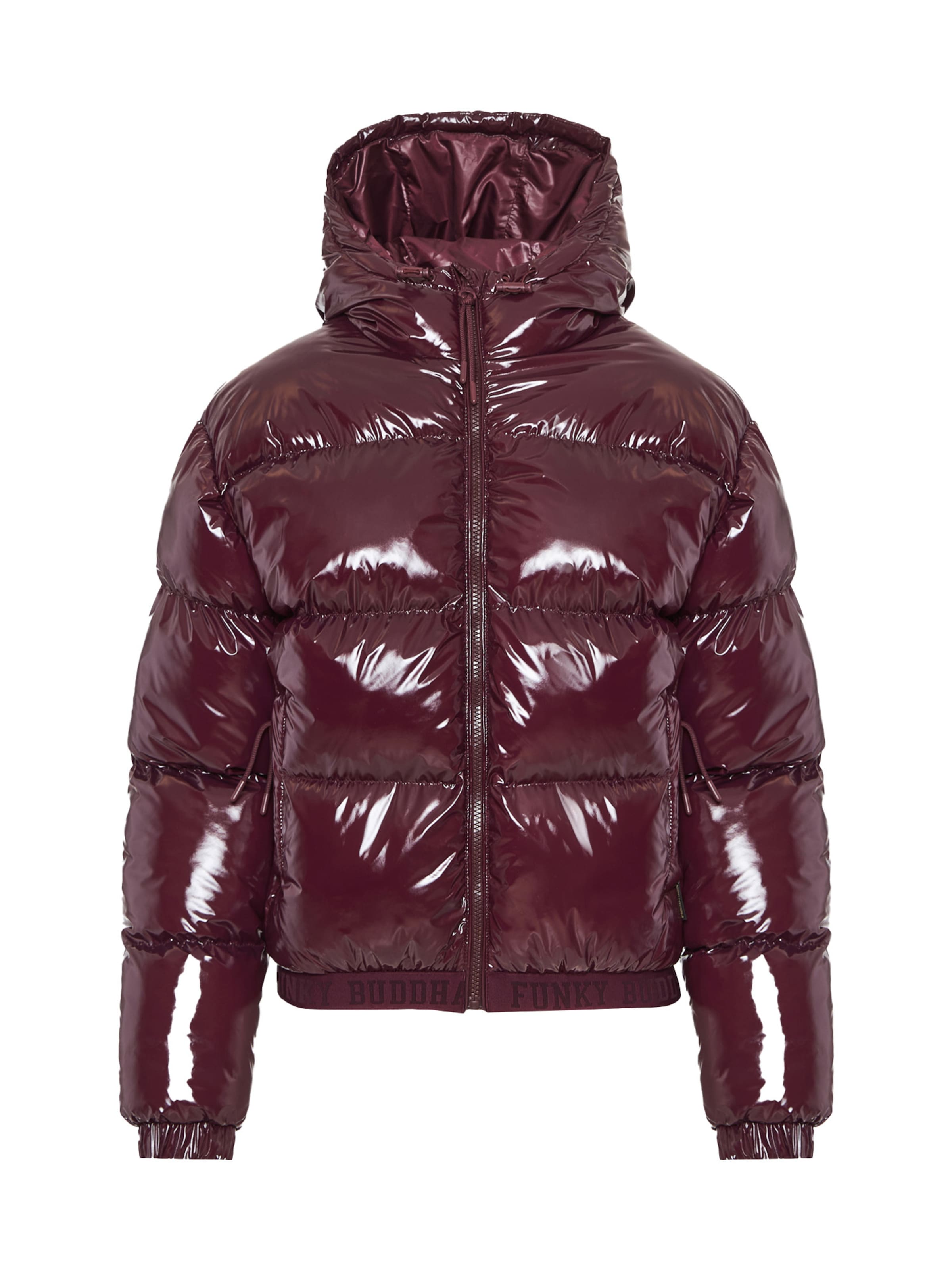 Veste d’hiver Funky Buddha en rouge : devant