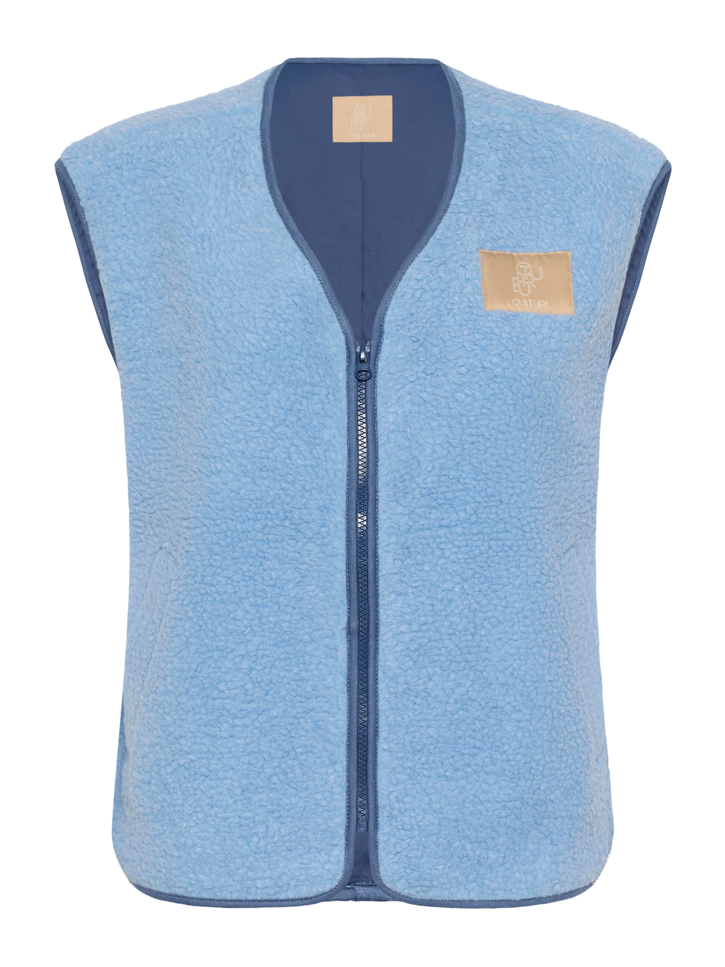 CULTURE Bodywarmer 'CUCatina' in Blauw: voorkant
