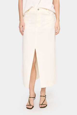 SAINT TROPEZ Rok 'Diki' in Beige: voorkant