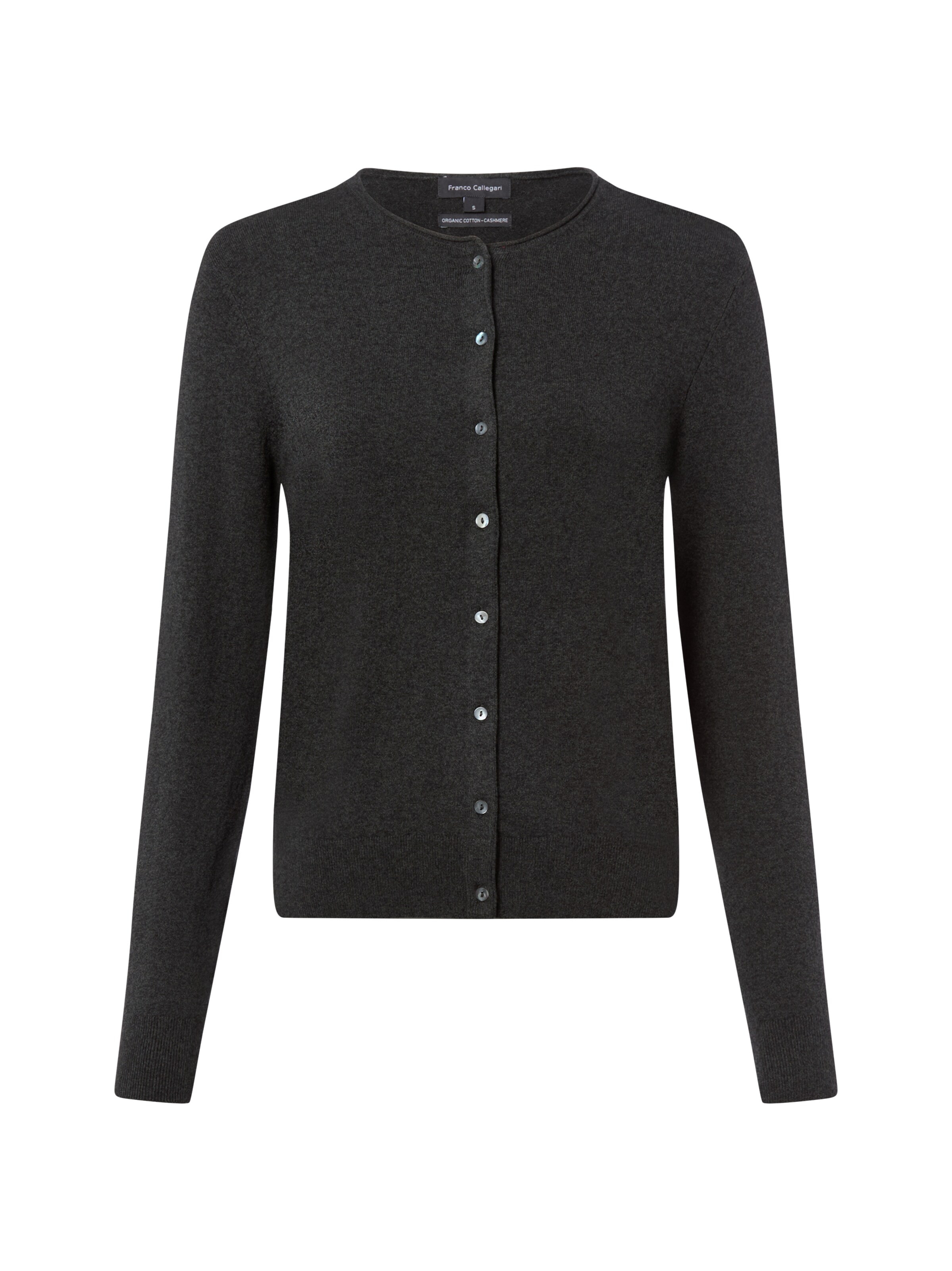 Franco Callegari Strickjacke in Schwarz: Vorderseite