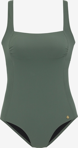 LASCANA Swimsuit in Green: front