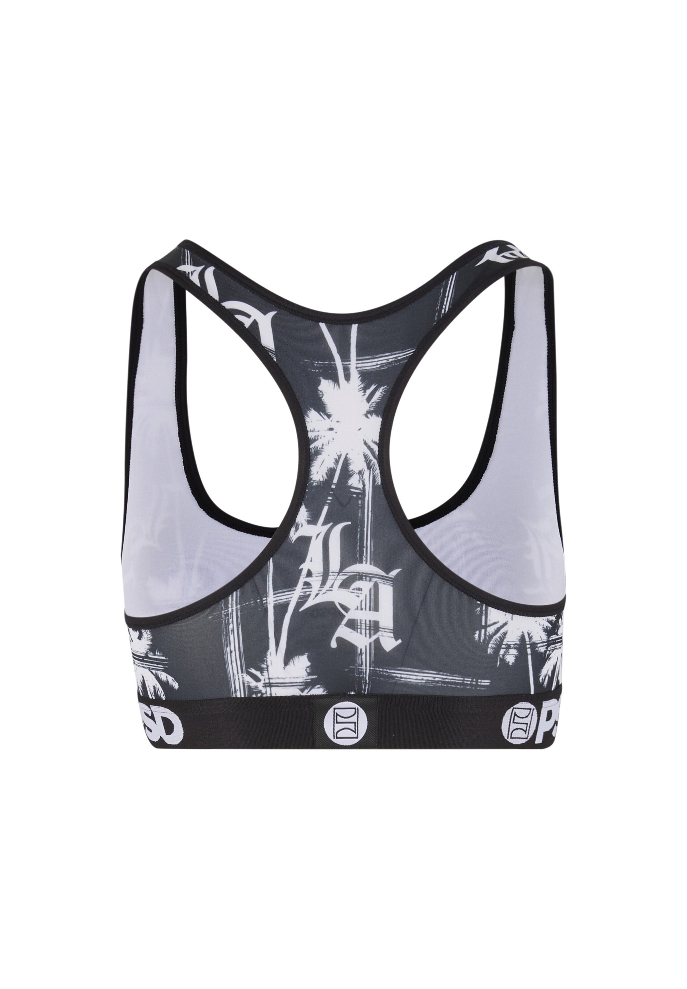 PSD Bralette Bra 'La Palms' in Black